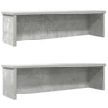 Vidaxl keukenrekken stapelbaar 2 st 50x15x16 cm betongrijs