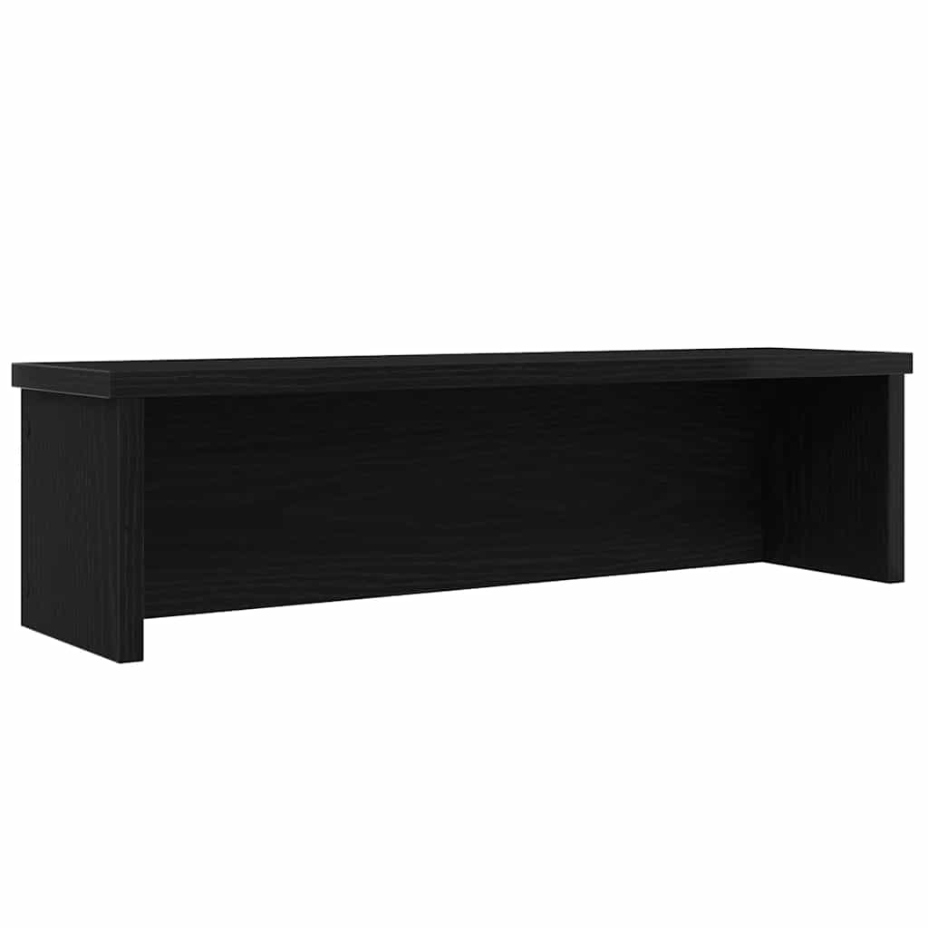 VidaXL Stapelbares Küchenregal 60x15x16 cm, Holzoptik, Schwarz