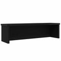 VidaXL Stapelbares Küchenregal 60x15x16 cm, Holzoptik, Schwarz