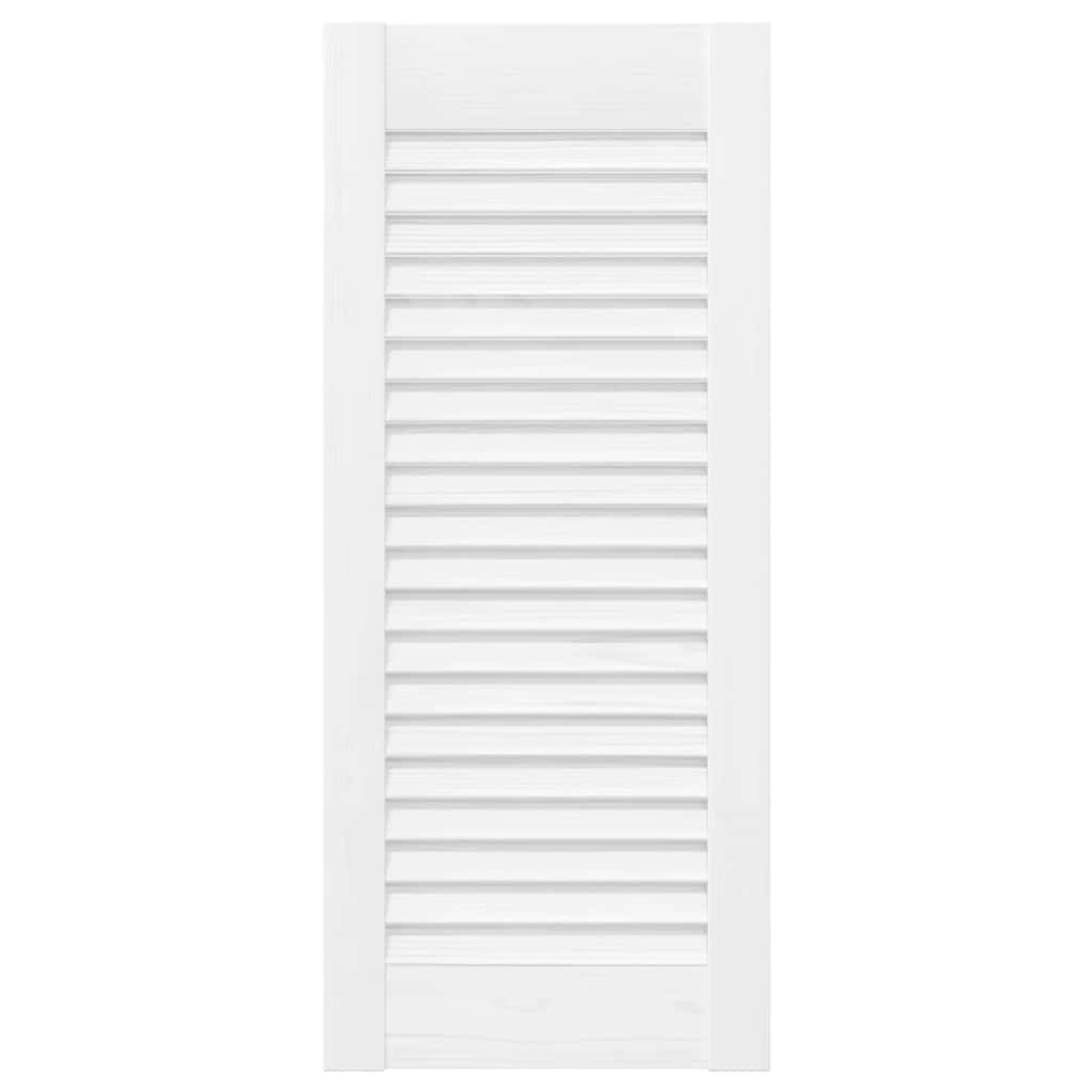 Vidaxl kastdeur louvre design 61,5x29,5 cm wit