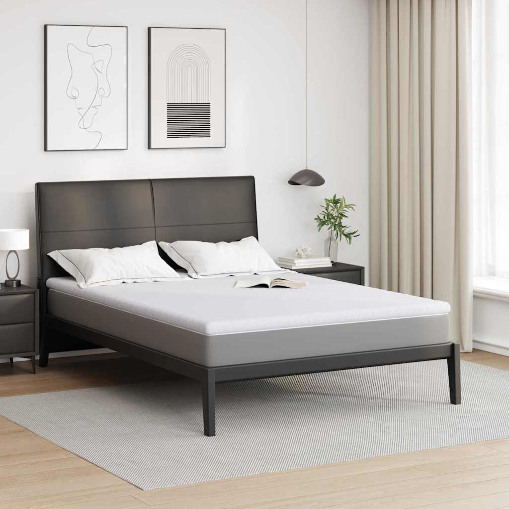 Vidaxl matrastopper wit 160 x 200 cm jacquard stof