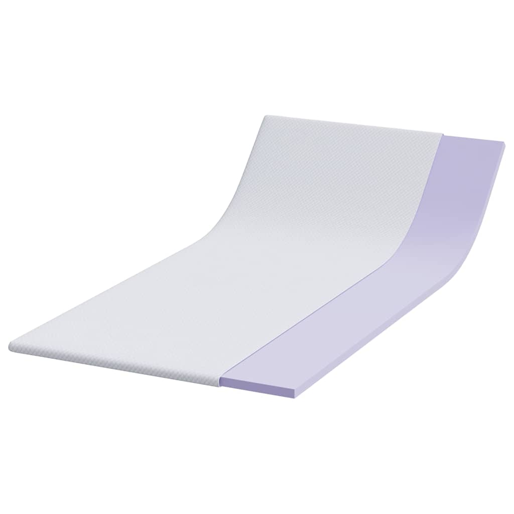 Vidaxl matrastopper wit 100 x 200 cm jacquard stof
