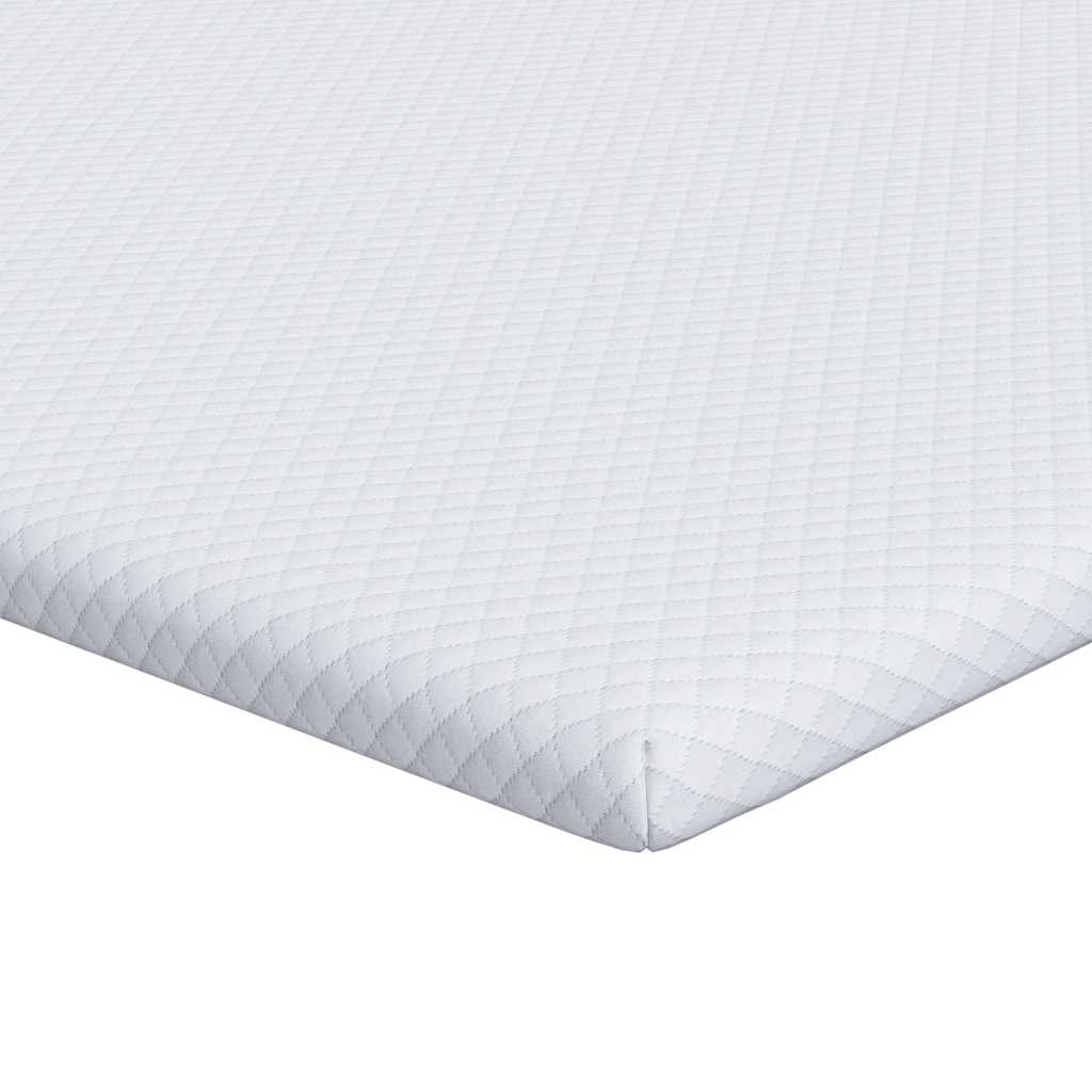 Vidaxl matrastopper wit 160 x 200 cm jacquard stof