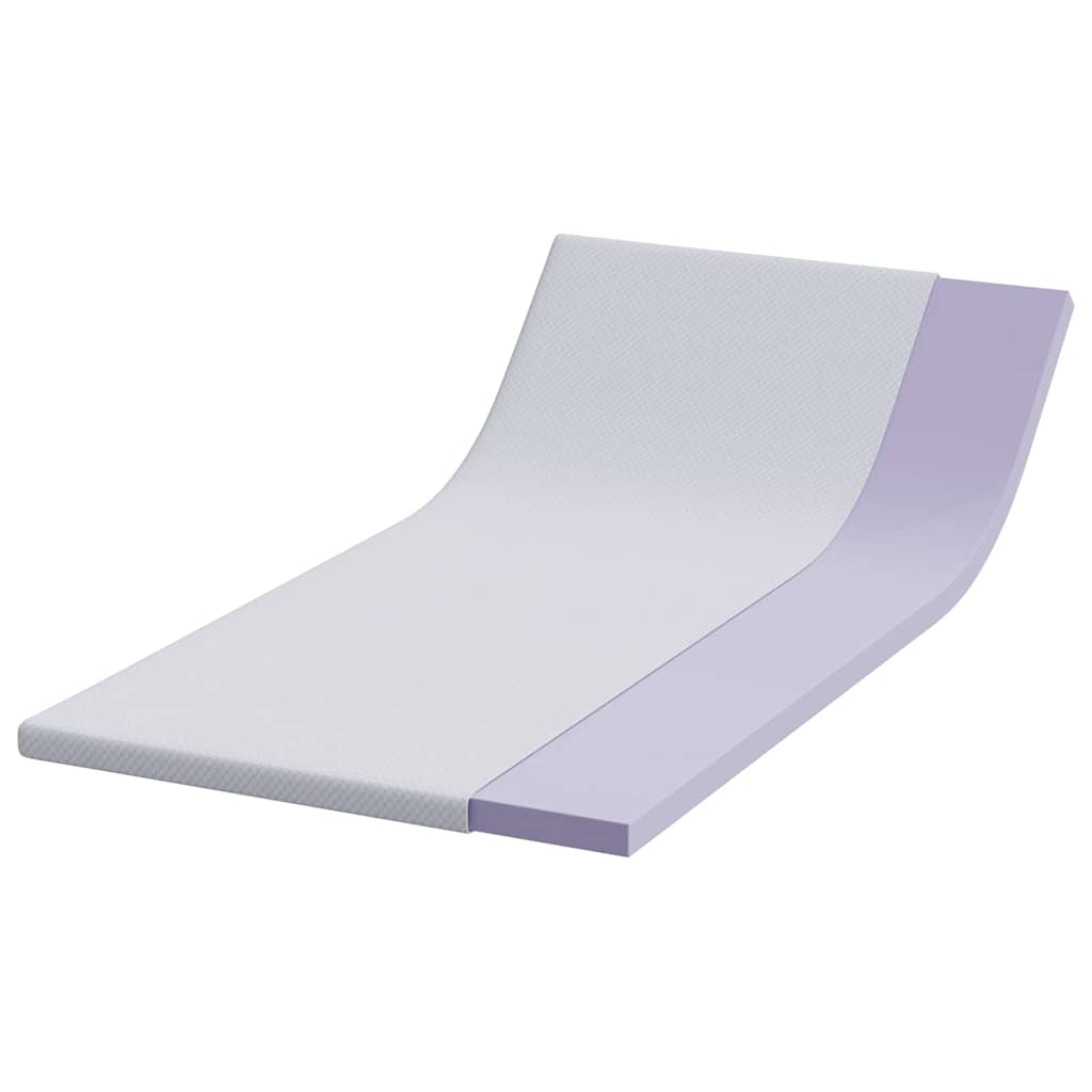 Vidaxl matrastopper wit 100 x 200 cm jacquard stof