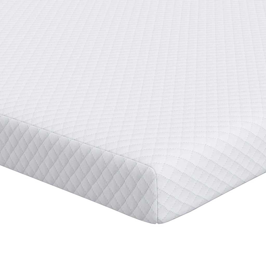 Vidaxl matrastopper wit 90 x 190 cm jacquard stof
