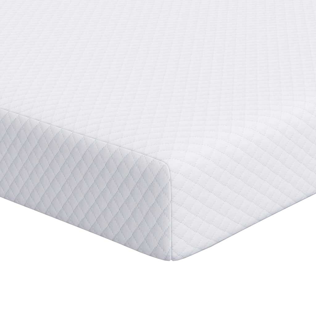 Vidaxl matrastopper wit 140 x 190 cm jacquard stof