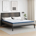Vidaxl matrastopper wit 180 x 200 cm jacquard stof
