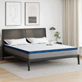 Vidaxl matrastopper wit 180 x 200 cm jacquard stof
