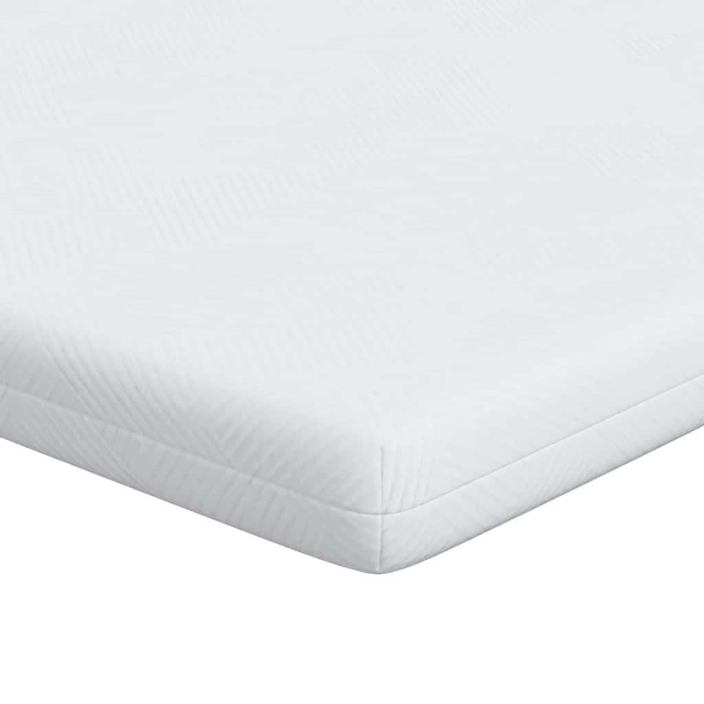 Vidaxl matrastopper wit 120 x 200 cm jacquard stof