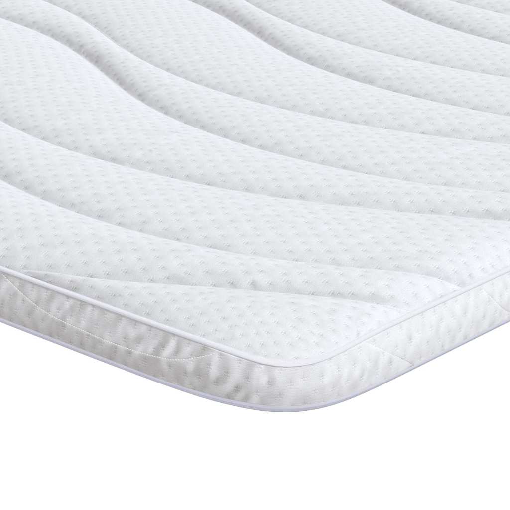 Vidaxl matrastopper wit 120 x 200 cm gebreide stof