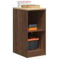 Vidaxl garagekast 40x51x85 cm massief grenenhout bruin eikenkleurig