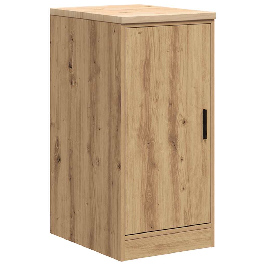 Vidaxl garagekast 40x51x85 cm massief grenenhout artisan eikenkleurig