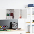 Vidaxl garagewandkasten 2 st spaanplaat wit