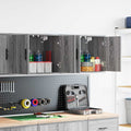 Vidaxl garagewandkasten 2 st spaanplaat sonoma grijs