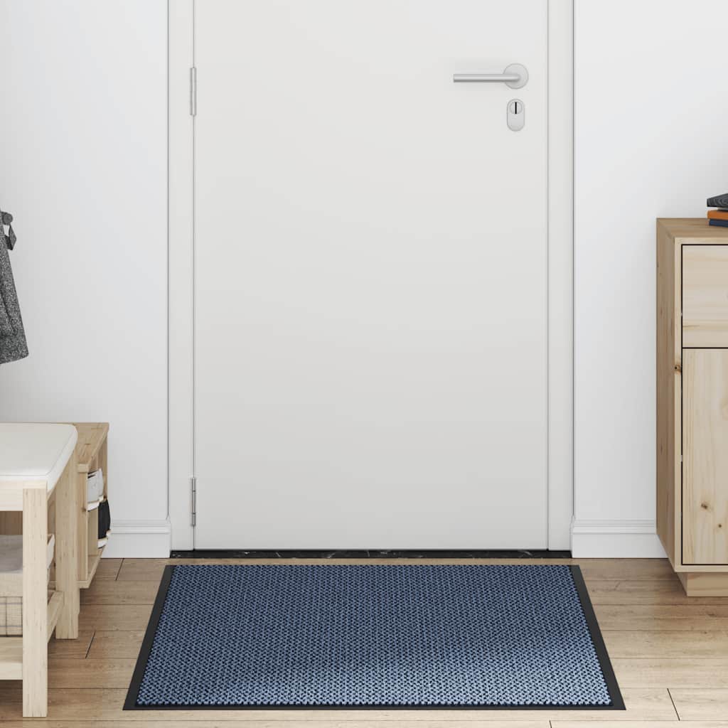 Vidaxl deurmat 80x120 cm blauw