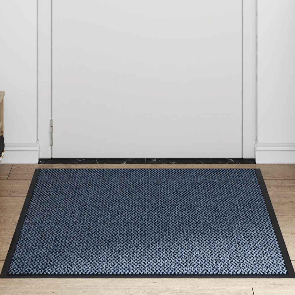 Vidaxl deurmat 90x150 cm blauw