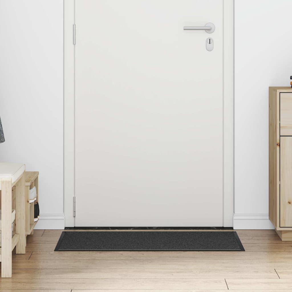 Vidaxl deurmat zwart 60 x 90 cm polypropyleen