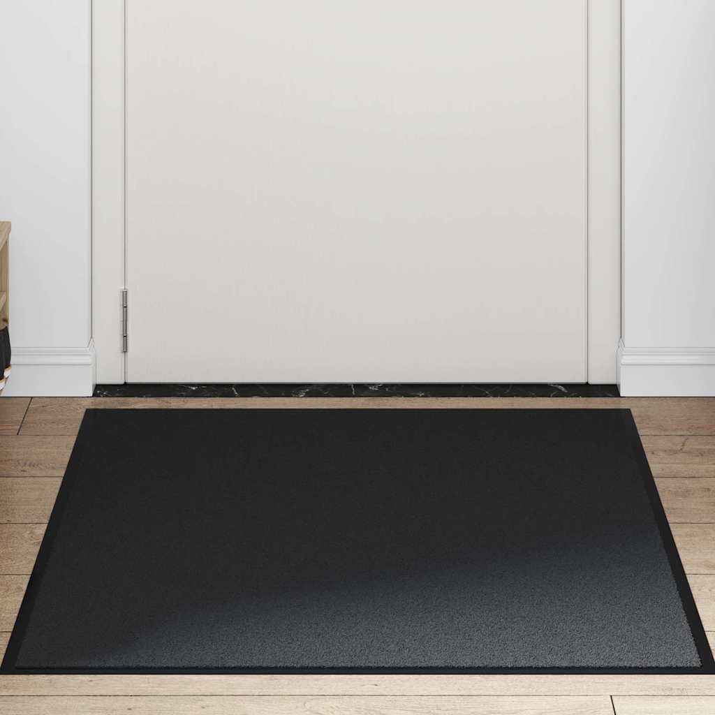 Vidaxl deurmat 90x150 cm zwart