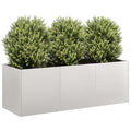 Vidaxl plantenbak 120x40x40 cm roestvrij staal