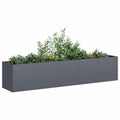 Vidaxl plantenbak antraciet 200x40x40 cm koudgewalst staal