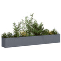 Vidaxl plantenbak 280x40x40 cm koudgewalst staal antracietkleurig