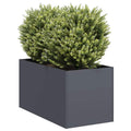 Vidaxl plantenbak 40x80x40 cm koudgewalst staal antracietkleurig