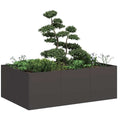 Vidaxl plantenbak 120x80x40 cm staal zwart