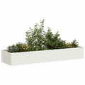 Vidaxl plantenbak 280x80x40 cm staal wit