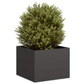 Vidaxl plantenbak 40x40x30 cm staal zwart