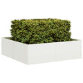 Vidaxl plantenbak 100x100x30 cm staal wit