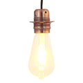 Vidaxl lamphouders 2 st rood brons e27