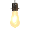 Vidaxl lamphouders 2 st glanzend zwart e27