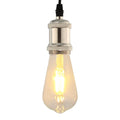 Vidaxl lamphouders 2 st nikkel satijn e27