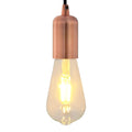 Vidaxl lamphouders 2 st rood brons e27