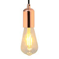 Vidaxl lamphouders 2 st roségoud e27