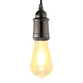 Vidaxl lamphouders 2 st glanzend zwart e27