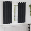 Vidaxl verduisterende gordijnen 2 pcs zwart 140 x 175 cm fluweel