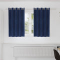 Vidaxl verduisterende gordijnen 2 pcs donkerblauw 140 x 140 cm fluweel