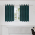 Vidaxl verduisterende gordijnen 2 pcs donkergroen 140 x 140 cm fluweel