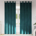Vidaxl verduisterende gordijnen 2 pcs donkergroen 140 x 260 cm fluweel