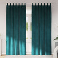 Vidaxl verduisterende gordijnen 2 pcs donkergroen 140 x 245 cm fluweel