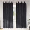 Vidaxl verduisterende gordijnen 2 pcs donkergrijs 140 x 245 cm fluweel