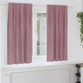 Vidaxl verduisterende gordijnen 2 pcs donkerroze 140 x 175 cm fluweel