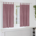 Vidaxl verduisterende gordijnen 2 pcs donkerroze 140 x 175 cm fluweel