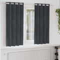 Vidaxl verduisterende gordijnen 2 pcs lichtgrijs 140 x 175 cm fluweel