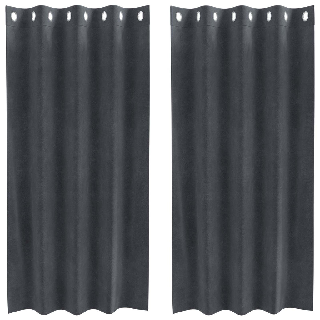 Vidaxl verduisterende gordijnen 2 pcs lichtgrijs 140 x 175 cm fluweel