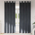 Vidaxl verduisterende gordijnen 2 pcs lichtgrijs 140 x 225 cm fluweel