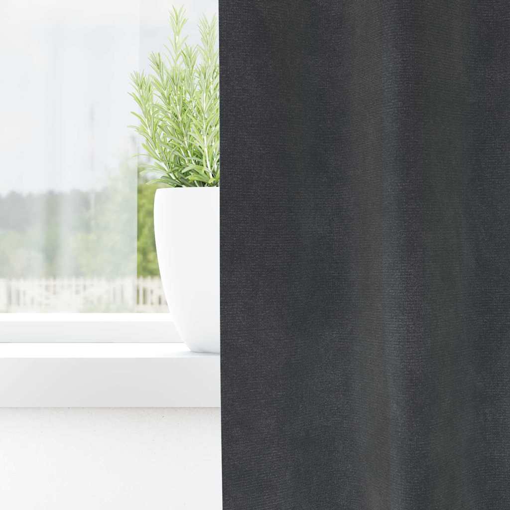 Vidaxl verduisterende gordijnen 2 pcs lichtgrijs 140 x 175 cm fluweel