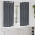 Vidaxl verduisterende gordijnen 2 pcs lichtgrijs 140 x 175 cm fluweel