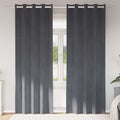 Vidaxl verduisterende gordijnen 2 pcs lichtgrijs 140 x 225 cm fluweel